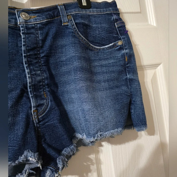 Hudson Tori Selvage Slouch Denim Cut-Off Micro Shorts in Illi, High Rise, EUC! - Picture 4 of 12